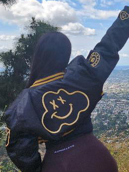 Women’s Rhinestone LAFC Crop Jacket 
🖤💛