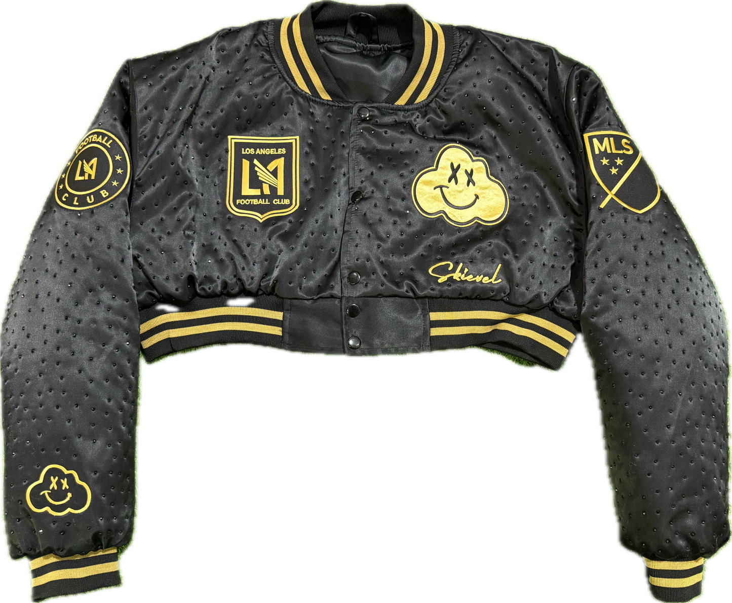 Women’s Rhinestone LAFC Crop Jacket 
🖤💛