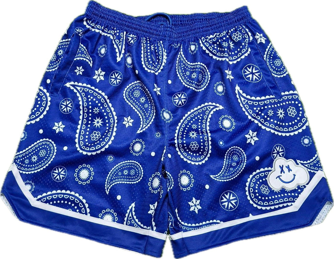 LA Street Blue Bandana Shorts